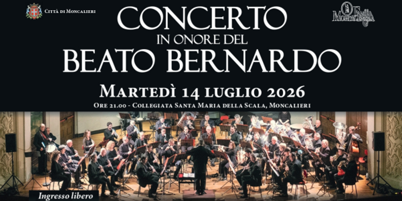 MONCALIERI - Torna il Concerto del Beato Bernardo: edizione 31 dell’appuntamento musicale