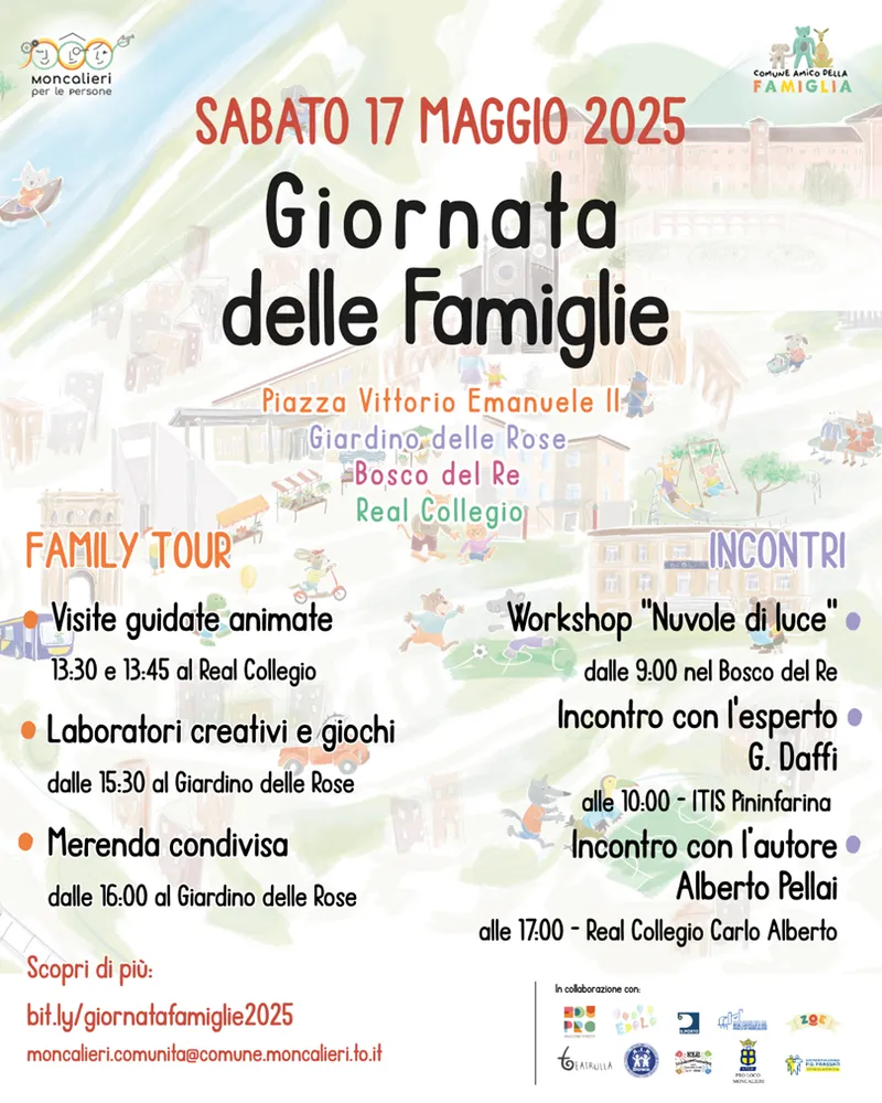 MONCALIERI - Giornata delle Famiglie: tante attività per tutti nei luoghi più suggestivi del centro storico