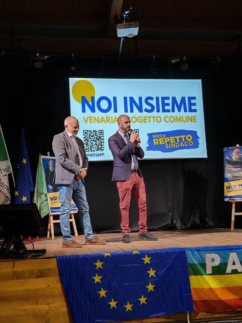 VENARIA ELEZIONI 2026 - Il centrosinistra scioglie le riserve: Mirco Repetto candidato sindaco - FOTO