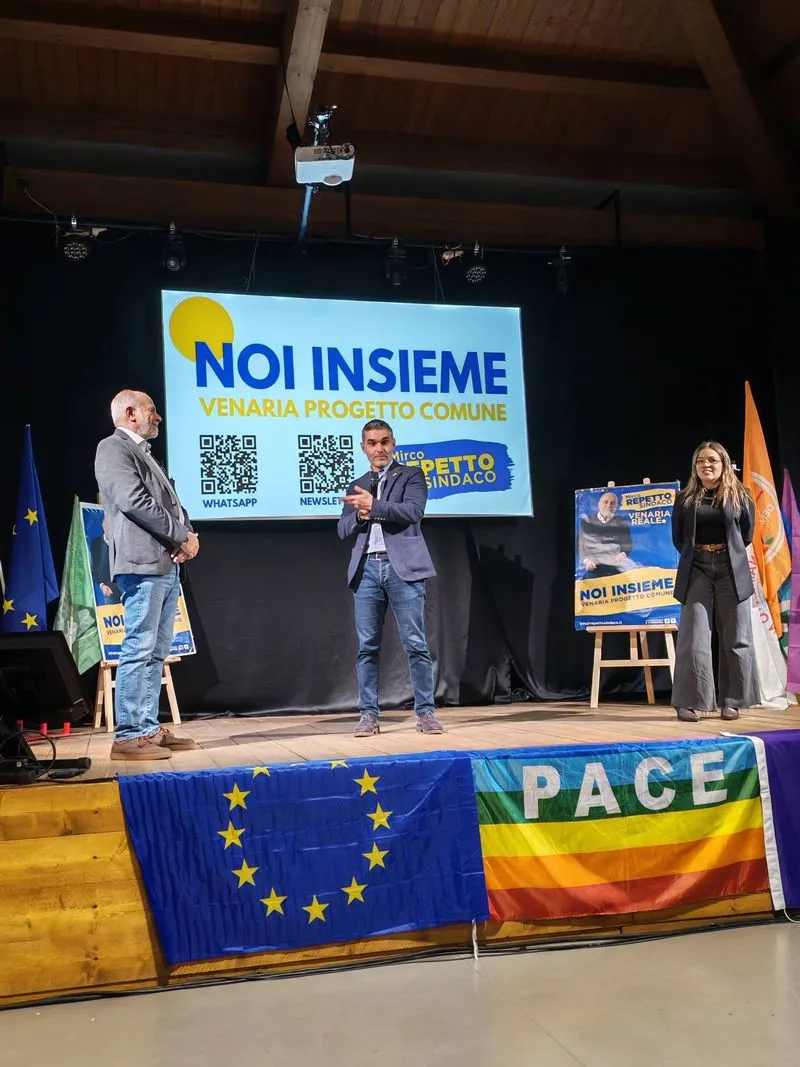 VENARIA ELEZIONI 2026 - Il centrosinistra scioglie le riserve: Mirco Repetto candidato sindaco - FOTO