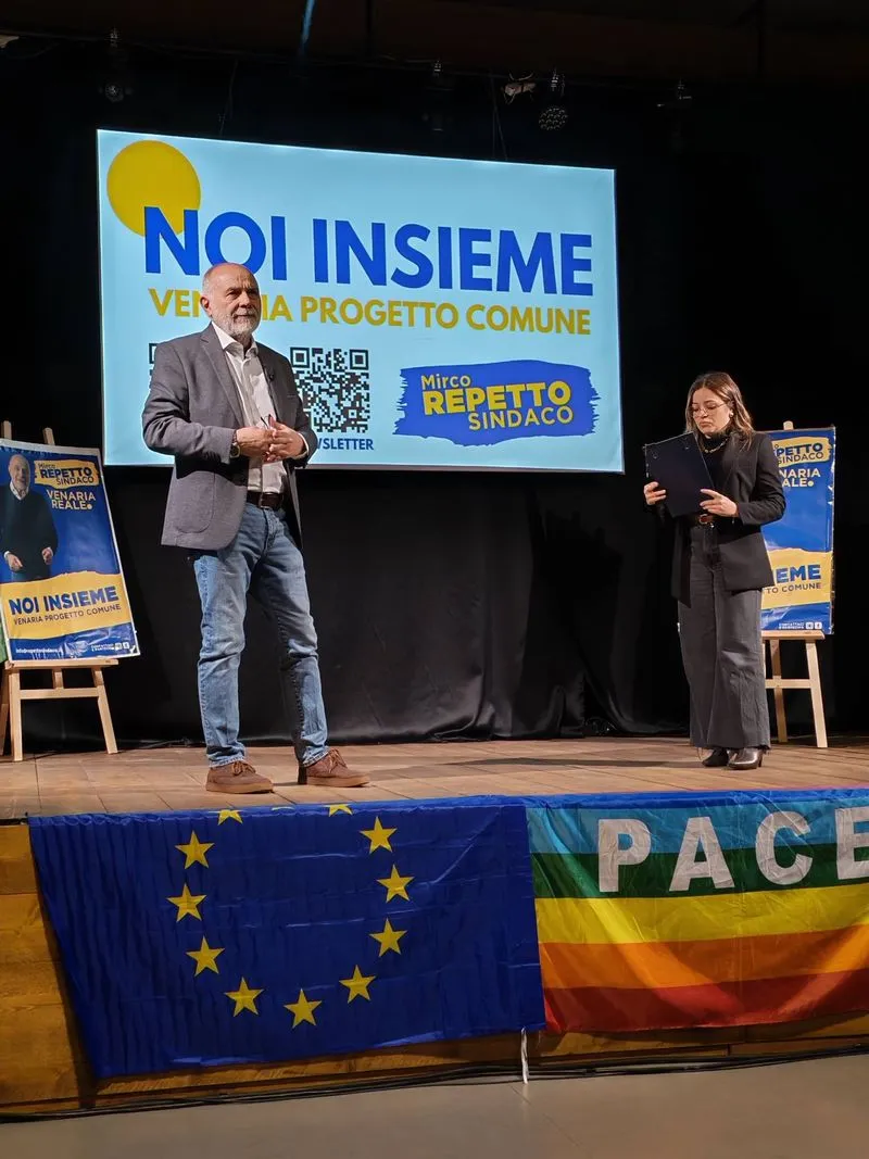 VENARIA ELEZIONI 2026 - Il centrosinistra scioglie le riserve: Mirco Repetto candidato sindaco - FOTO