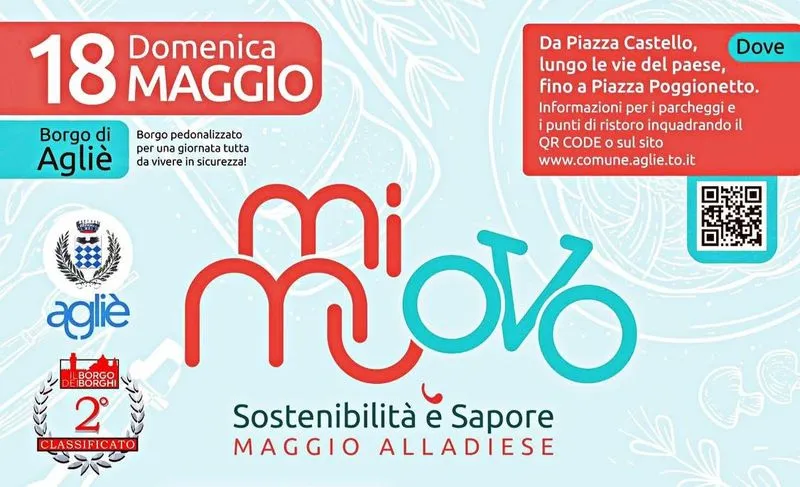 AGLIE' - Domenica 18 maggio il grande ritorno di «MiMuovo - Sostenibilità e Sapore»: una fiera con grandi novità