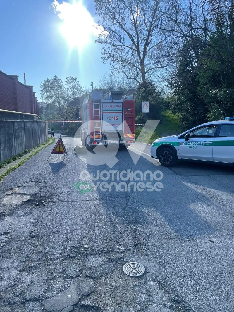 ALPIGNANO-RIVOLI - Vento forte, incendi e alberi caduti: raffica di interventi per la Polizia Locale e i Vigili del Fuoco