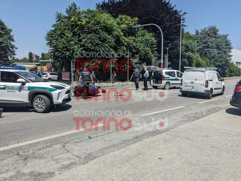 INCIDENTE MORTALE A BEINASCO - Scontro auto-scooter: vittima Guido Eliantonio di Orbassano - FOTO