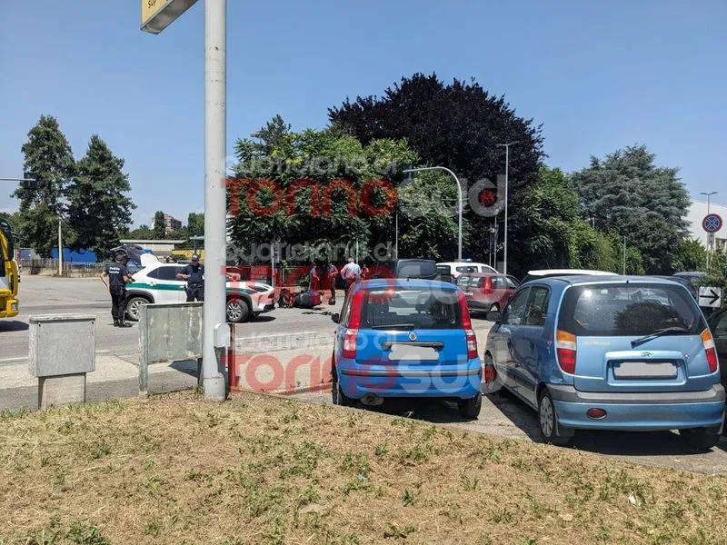 INCIDENTE MORTALE A BEINASCO - Scontro auto-scooter: vittima Guido Eliantonio di Orbassano - FOTO
