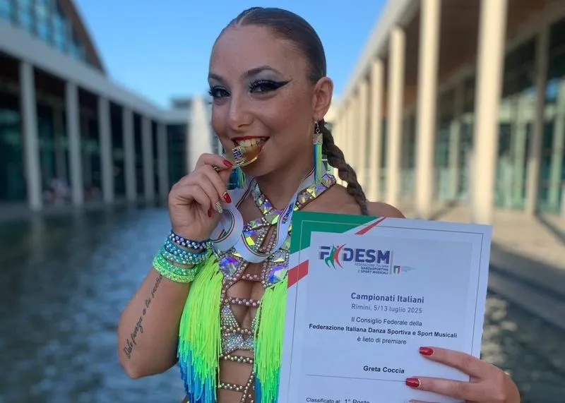BEINASCO - Campionati italiani di balli caraibici: quattro medaglie per la giovane Greta Coccia