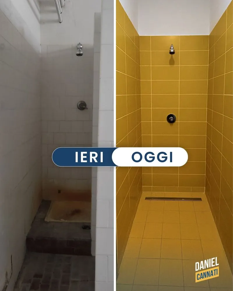 BEINASCO - Nuovo look per gli spogliatoi della palestra dell'ex scuola media Serao - FOTO