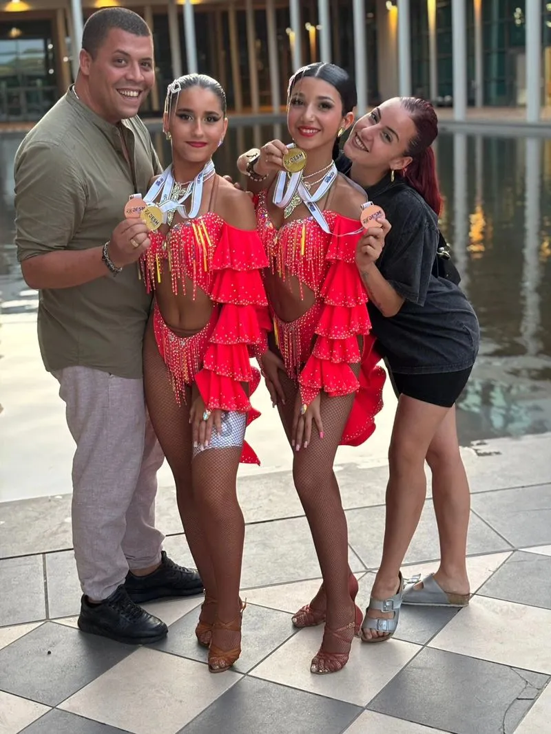 BEINASCO - Le talentuose Giorgia, Chiara, Giada e Rebecca brillano ai campionati italiani di danze caraibiche - FOTO