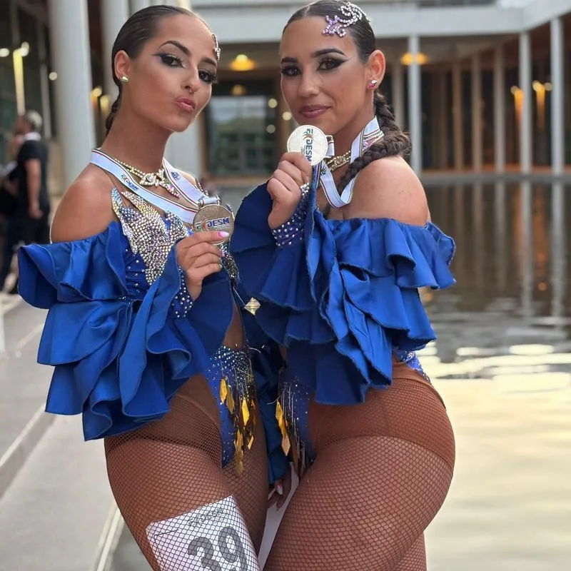 BEINASCO - Le talentuose Giorgia, Chiara, Giada e Rebecca brillano ai campionati italiani di danze caraibiche - FOTO