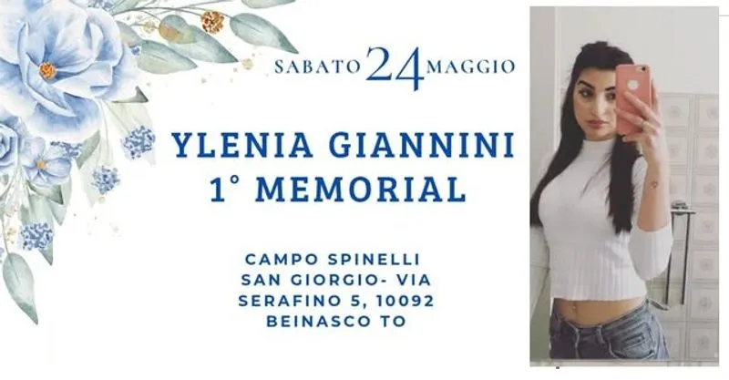BEINASCO - Un memorial per ricordare Ylenia Giannini, scomparsa a soli 20 anni in un incidente