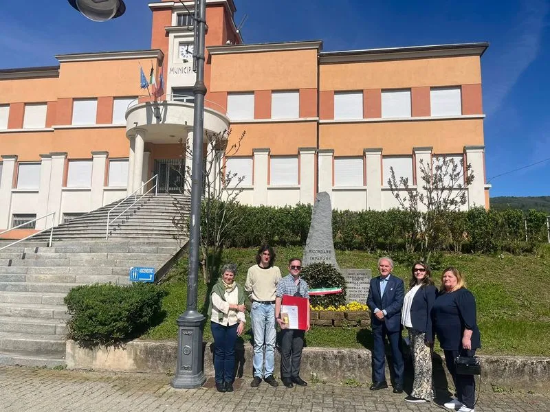 BOLLENGO -  Il giovane storico ucraino Yurii Klimchuk ospite in paese