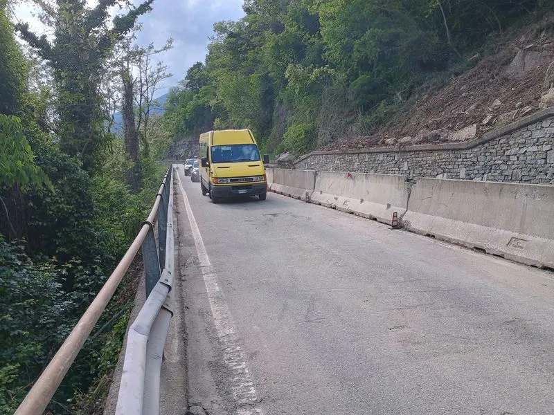 BORGOFRANCO D'IVREA - Riaperta la strada provinciale 73 della Serra