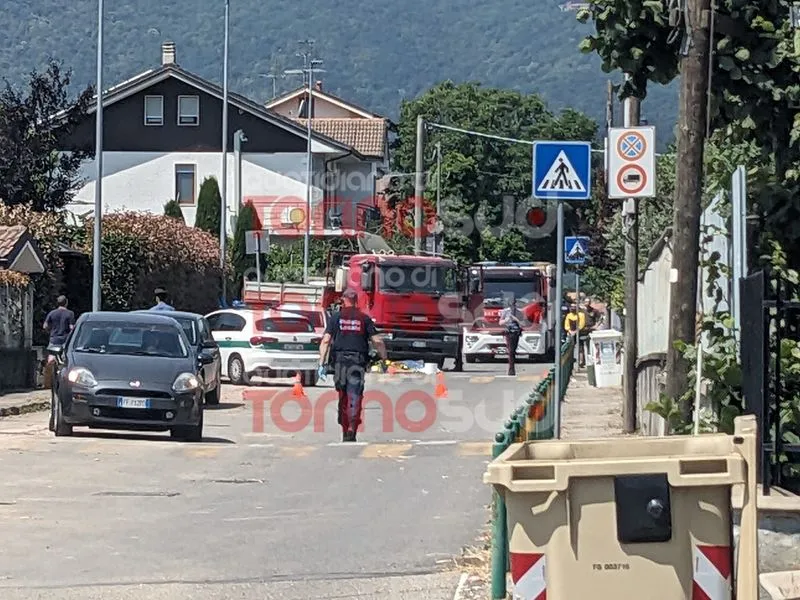 TRAGEDIA A BRUINO - Incidente sul lavoro, operaio muore investito da un camion - FOTO