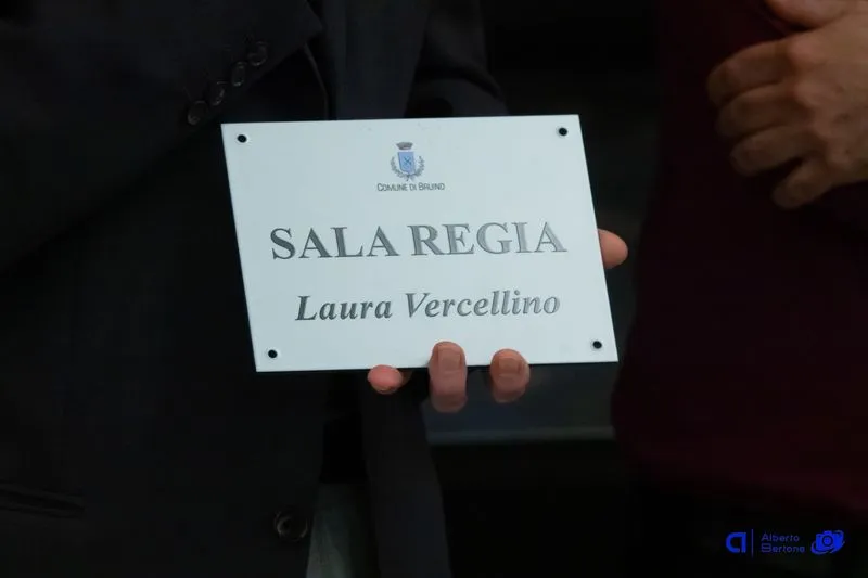 BRUINO - La sala regia del teatro Pertini intitolata a Luisa Vercellino - FOTO