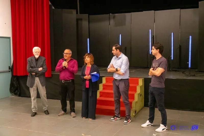 BRUINO - La sala regia del teatro Pertini intitolata a Luisa Vercellino - FOTO
