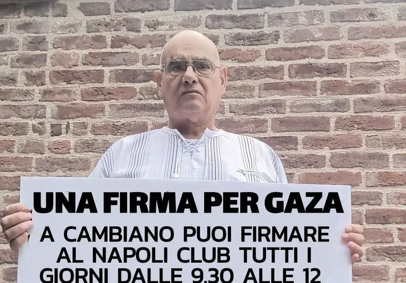CAMBIANO - Il Napoli club Cuore Azzurro scende in campo per Gaza