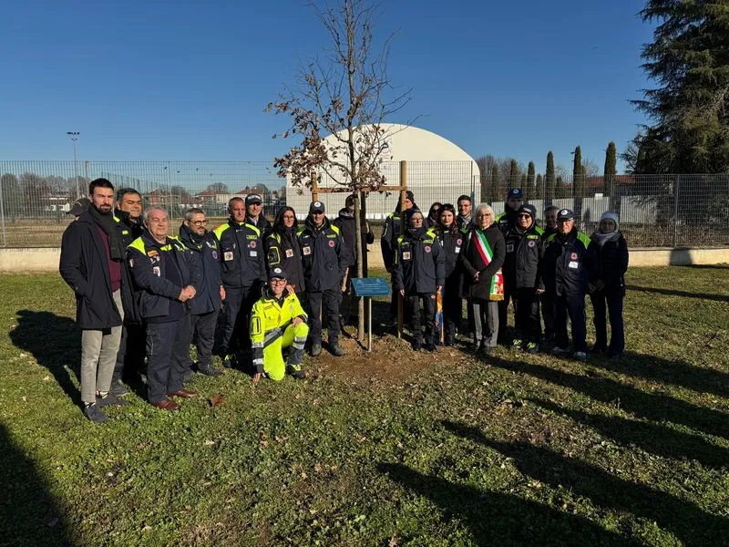 CANDIOLO - La sede della Protezione civile intitolata alla memoria del fondatore Aldo Sagner - FOTO