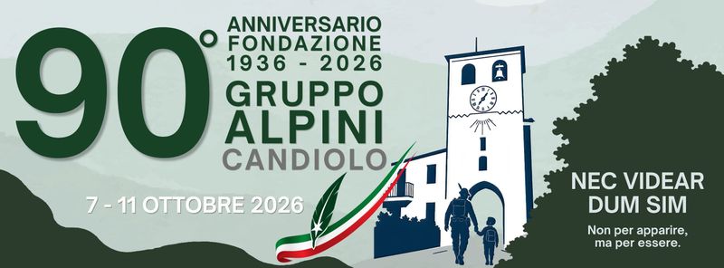 CANDIOLO - Il Gruppo Alpini celebra il novantesimo anniversario della propria fondazione