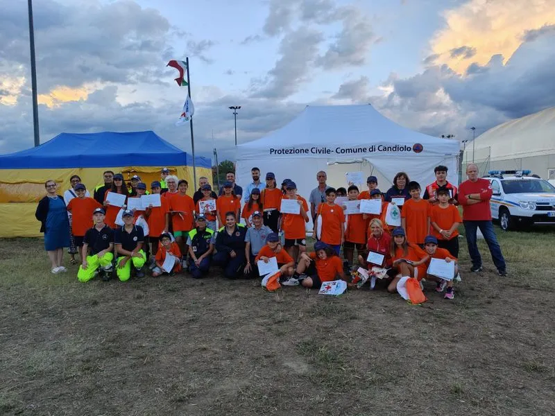 CANDIOLO - Un grande successo il campo scuola delle Protezione civile - FOTO
