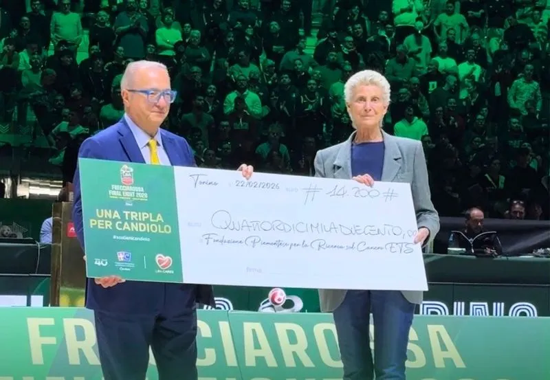 CANDIOLO - Coppa Italia di basket, raccolti 14mila e 200 euro per aiutare la ricerca sul cancro