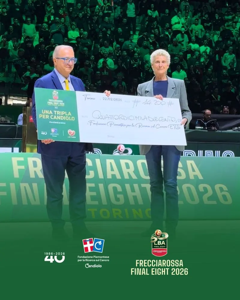 CANDIOLO - Coppa Italia di basket, raccolti 14mila e 200 euro per aiutare la ricerca sul cancro