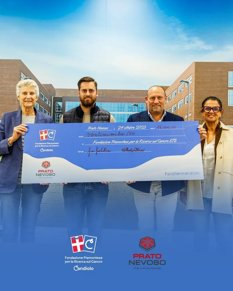 CANDIOLO - Prato Nevoso Ski dona 26mila euro a sostegno della ricerca contro il cancro - FOTO