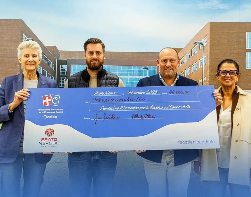 CANDIOLO - Prato Nevoso Ski dona 26mila euro a sostegno della ricerca contro il cancro - FOTO