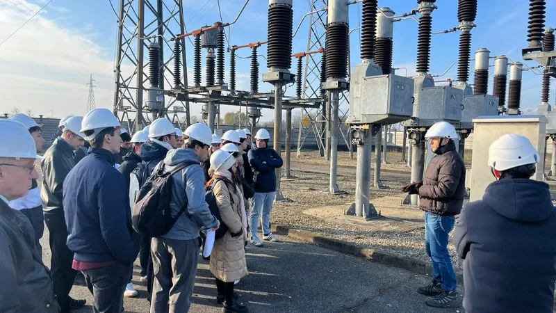 CANDIOLO - Gli studenti di Ingegneria Elettrica del Politecnico di Torino hanno visitato la cabina primaria - FOTO