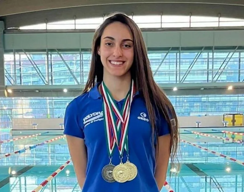 CARIGNANO - Applausi per Valentina Crivello: suo il record mondiale giovanile in apnea speed