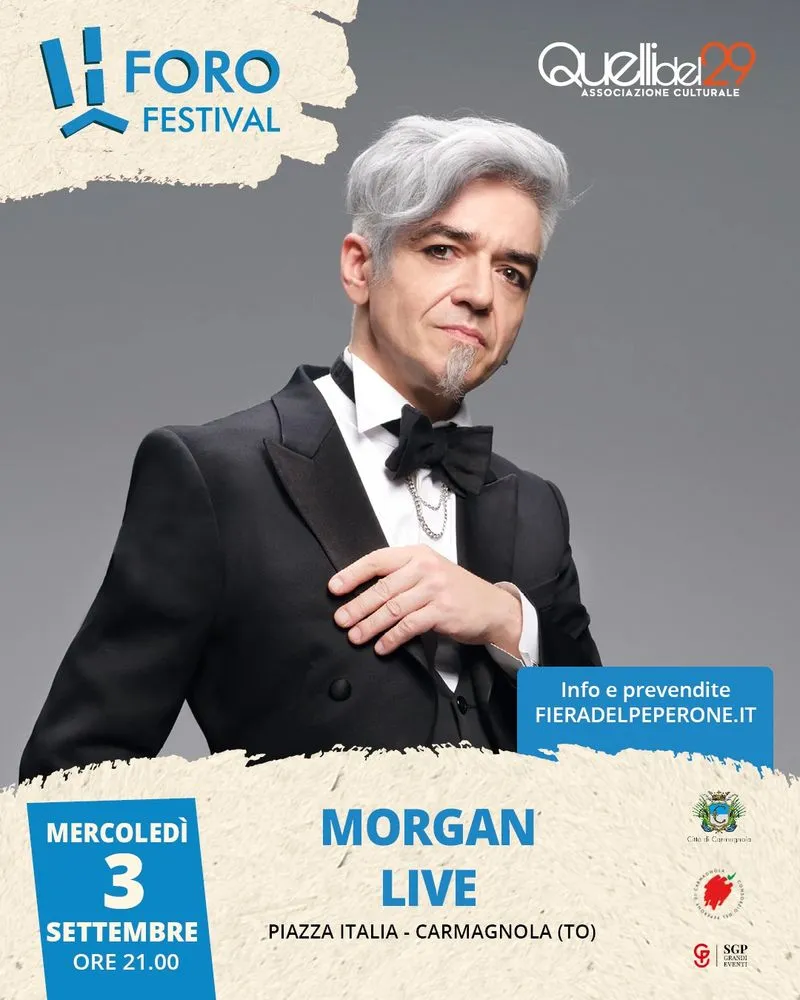 CARMAGNOLA - Paolo Crepet e il concerto di Morgan: doppietta da urlo al Foro Festival
