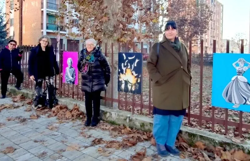 CARMAGNOLA - Inaugurata l'installazione «La libertà ci libera» - FOTO