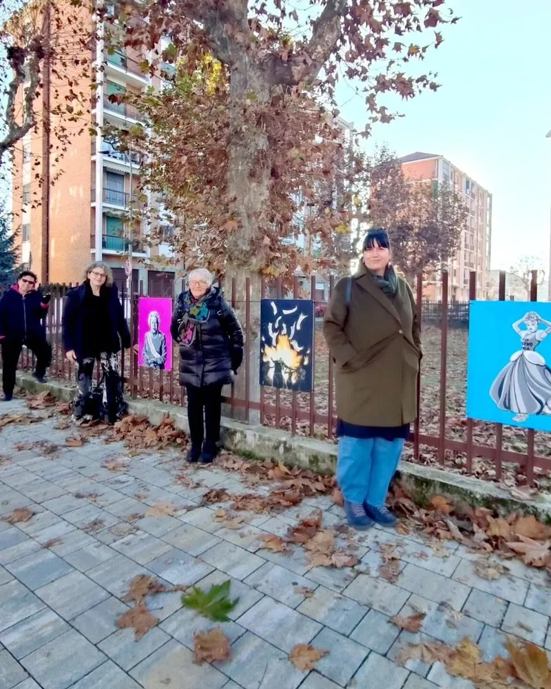 CARMAGNOLA - Inaugurata l'installazione «La libertà ci libera» - FOTO