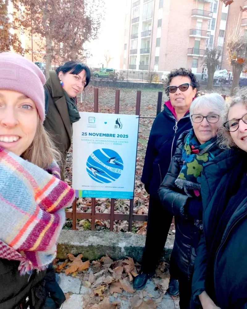 CARMAGNOLA - Inaugurata l'installazione «La libertà ci libera» - FOTO