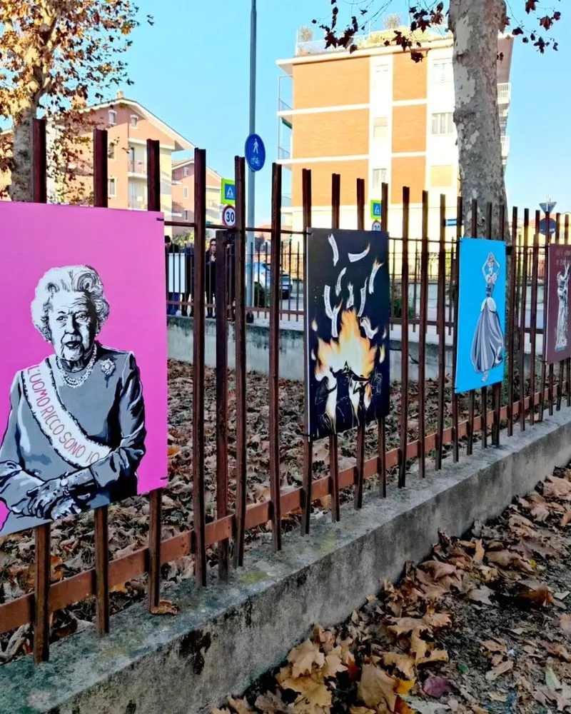 CARMAGNOLA - Inaugurata l'installazione «La libertà ci libera» - FOTO