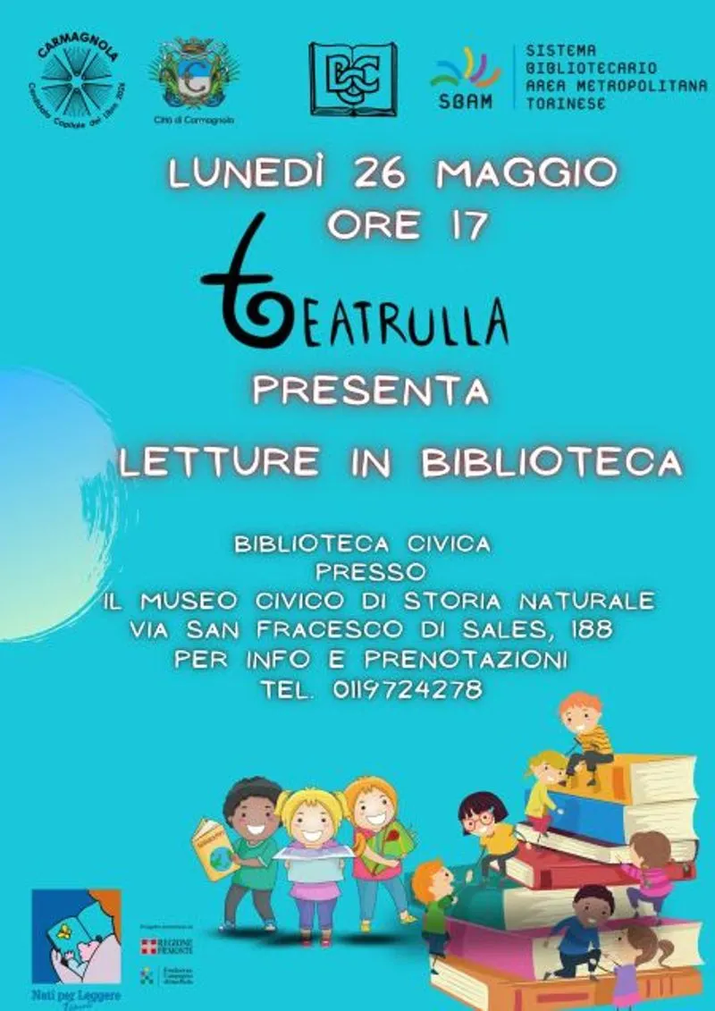 CARMAGNOLA - Lettura ad alta voce a cura della compagnia teatrale Teatrulla