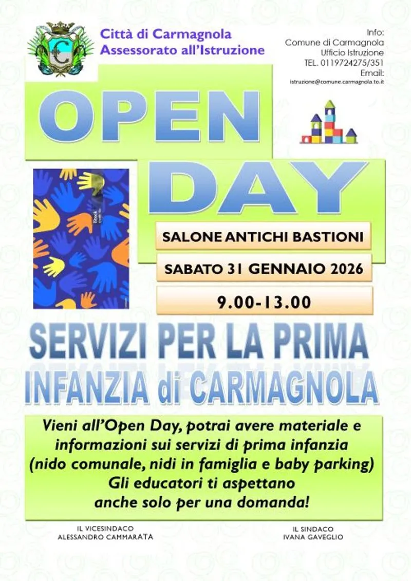 CARMAGNOLA - Open Day dei Servizi per la Prima Infanzia