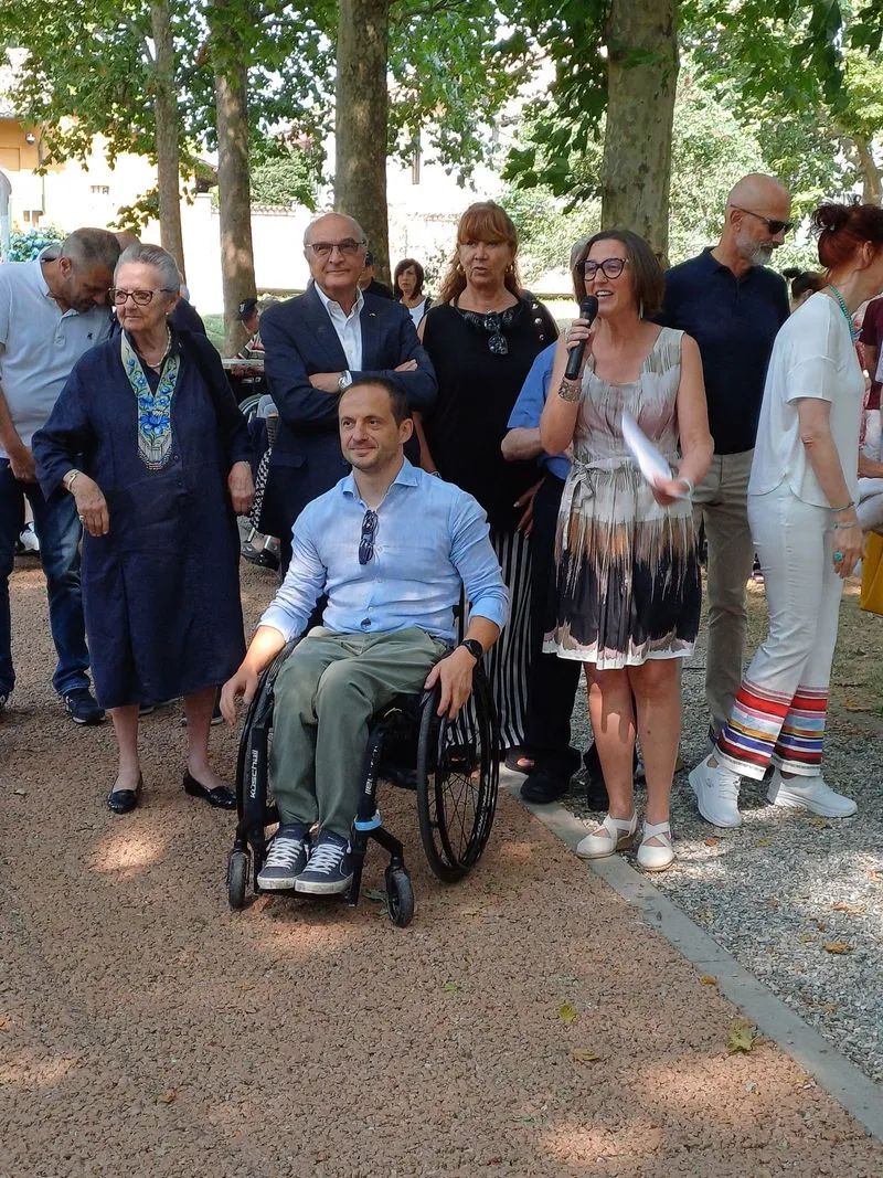 CARMAGNOLA - Inaugurati il nuovo ingresso e il viale inclusivo del parco Cascina Vigna - FOTO