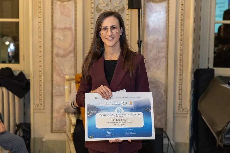 CARMAGNOLA - La scrittrice Cristina Bosco premiata al concorso internazionale di letteratura a Como - FOTO