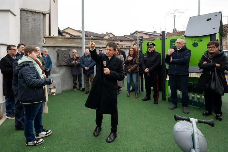 CARMAGNOLA - Inaugurato il nuovo sagrato della Chiesa di San Bernardo e la nuova piazza Don Sandro Lanfranco - FOTO