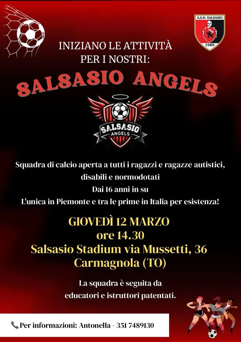 CARMAGNOLA - I Salsasio Angels sono pronti a scendere in campo