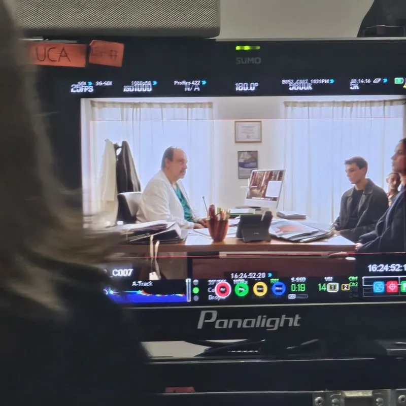 CARMAGNOLA - L'ospedale San Lorenzo set del film «Gli ultimi giorni di vita di Leonardo Revelli, figlio unico» - FOTO