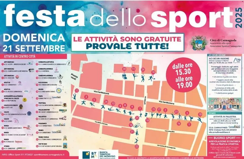 CARMAGNOLA - Sport, salute e sicurezza stradale nel cuore della città