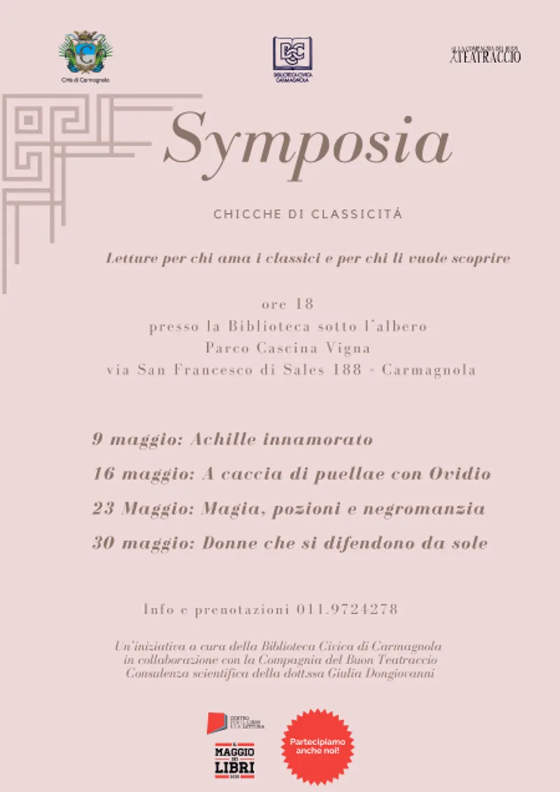CARMAGNOLA - Magia, pozioni e negromanzia per «Symposia: chicche di classicità»