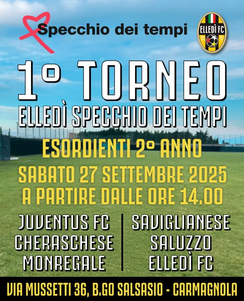 CARMAGNOLA - A Salsasio il primo torneo di calcio giovanile «Elledì Specchio dei tempi»
