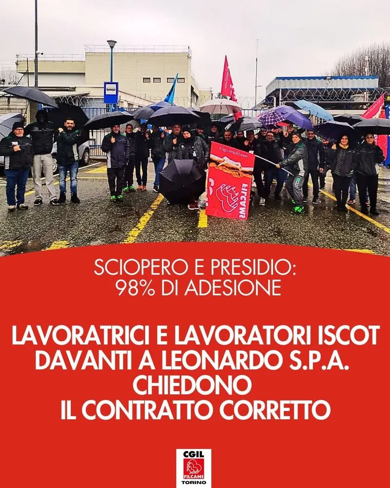 CASELLE - Lavoratori Iscot in sciopero: adesione altissima, circa il 98% - FOTO