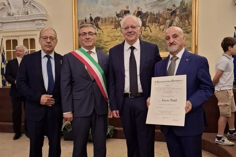 CASTELLAMONTE - Guardie ambientali d'Italia, Fausto Negri è Cavaliere della Repubblica