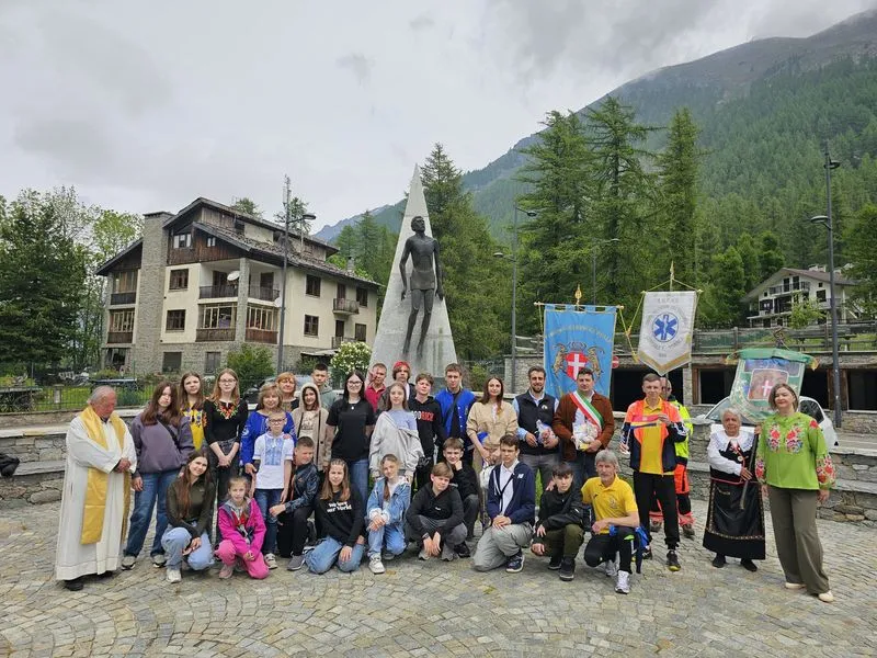 CERESOLE REALE - Venti bimbi dell'Ucraina in fuga dalla guerra, ospiti della perla alpina e del Parco nazionale del Gran Paradiso - FOTO