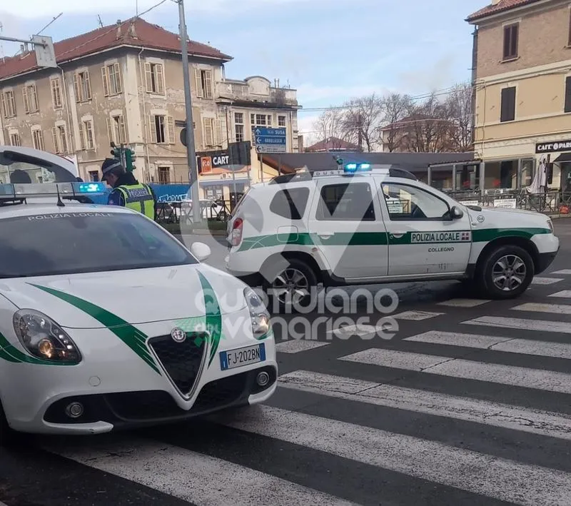 INCIDENTE A COLLEGNO - Coppia di pensionati investita da un'auto in corso Francia - FOTO