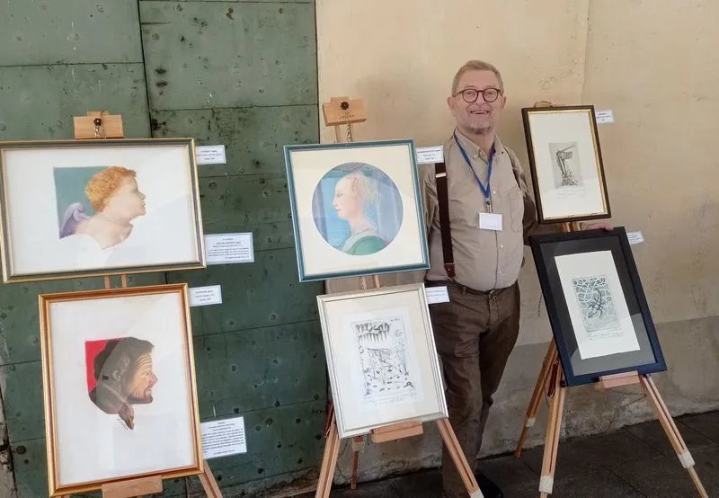 CUORGNE’ - Inaugurata la mostra di Vincenzo Melucci «Disegni, pastelli, incisioni» - FOTO