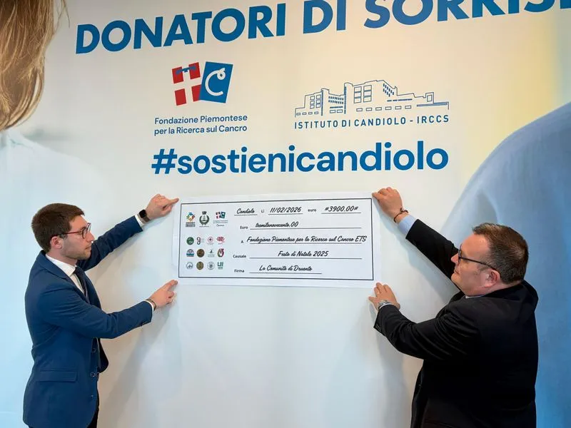 DRUENTO - Grazie all'evento di Natale, donati 3900 euro alla Fondazione Piemontese per la Ricerca sul Cancro